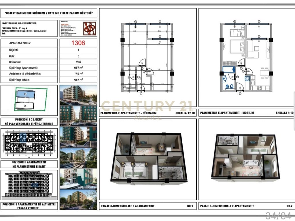 VALE VERDE RESIDENCE APARTMENT 1+1 FOR SALE IN GOLEM, DURRES