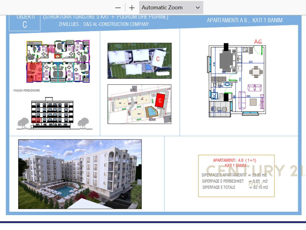 SHITET APARTAMENT 1+1 NE GOLEM TEK REZIDENCA " ORIENTAL !