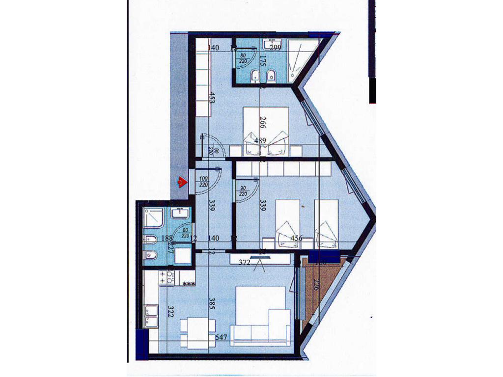 Apartament 2+1+2 në Rezidencën Colonnade – Laprakë