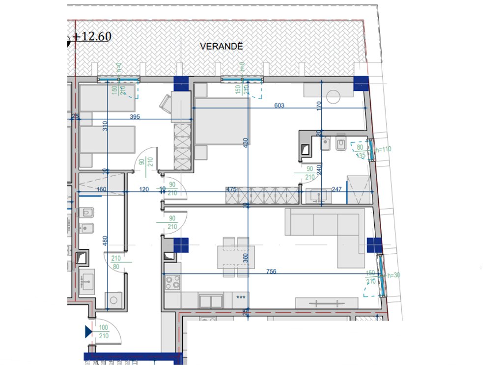 Shitet Apartament 2+1 – 109.74 m²  Totale