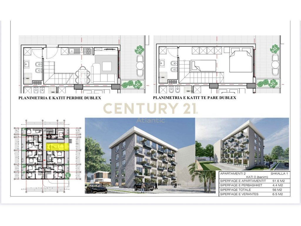 Duplex 1+1 Për Shitje në Mali i Robit, Durrës