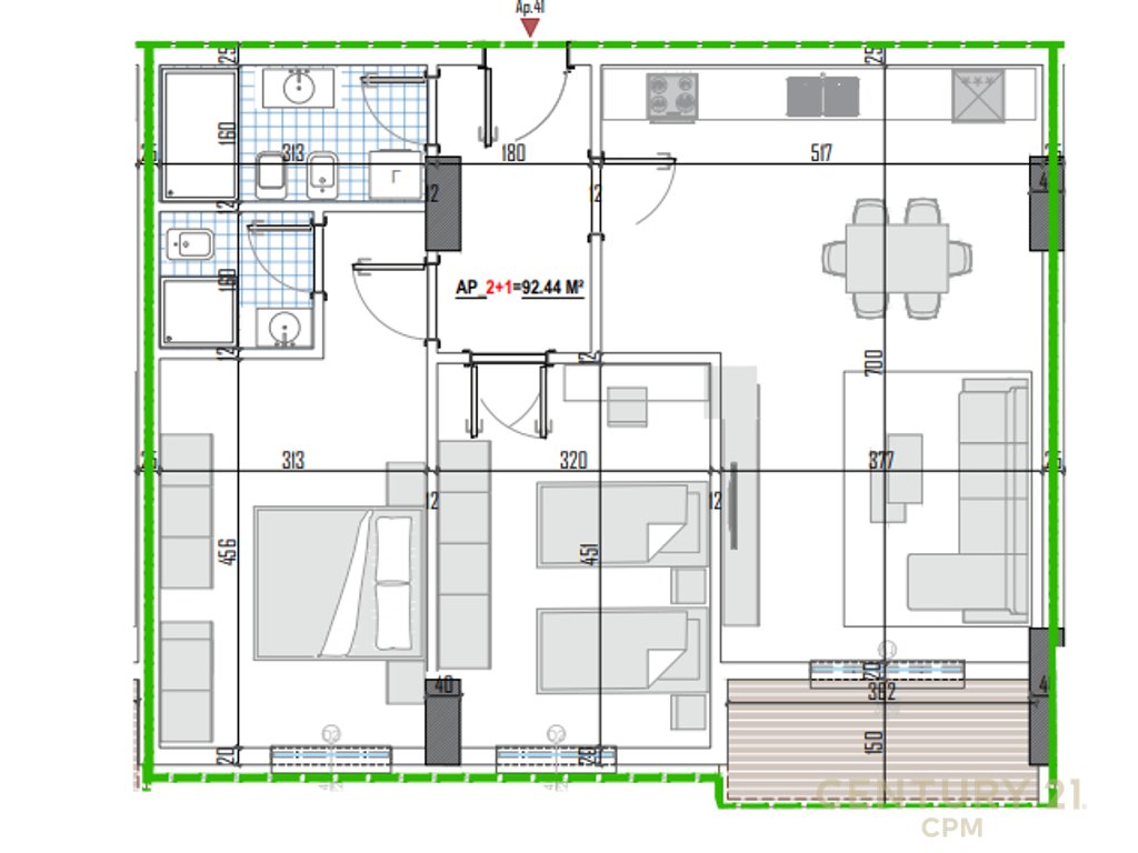 Shesim Apartament 2+1+2 Përballë Universitetit Bujqësor,Arborea Residence !