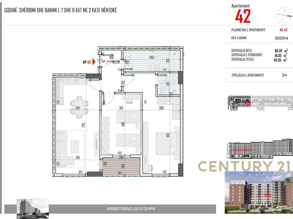 EKSKLUZIVE! ! SHESIM APARTAMENT 2+1 PËRBALLË RRUGËS 5 - MAJI & PRANË BULEVARDIT TË RI NË PASKUQAN.
