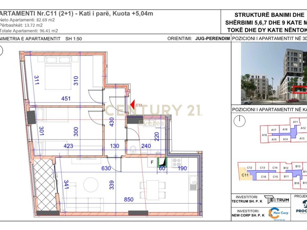 RR.JORDAN MISJA, SHESIM APARTAMENT 2+1