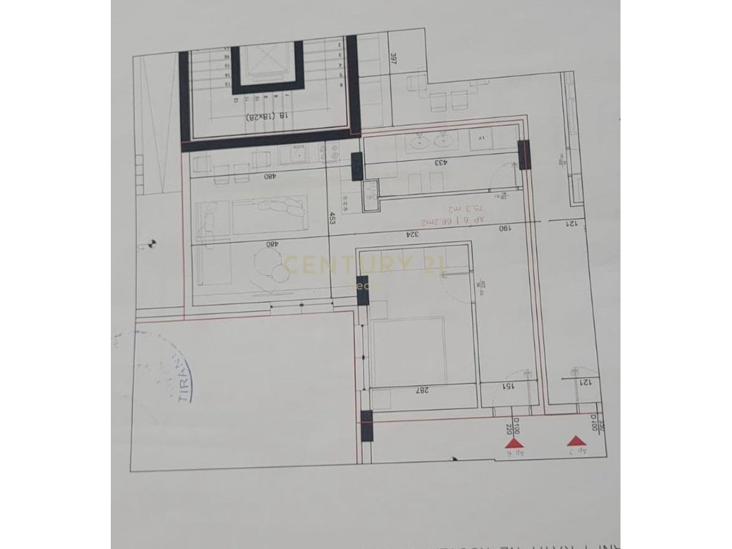 Shitet Apartament 1+1 tek Rruga e Elbasanit prane Restorant Xibraku!
