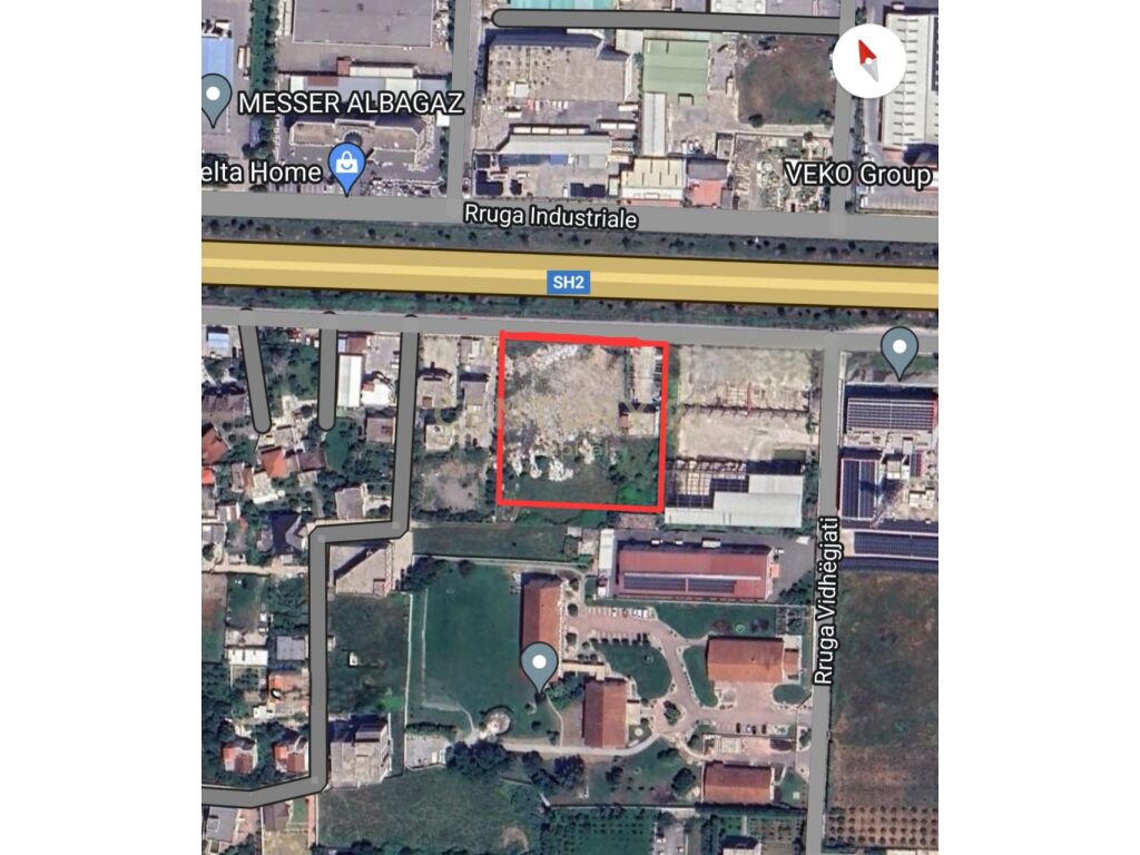 Tokë për Shitje në vijë të parë në Autostradën Tiranë - Durrës përballë VEKO - Kontaktoni për çmim | 6453 m²