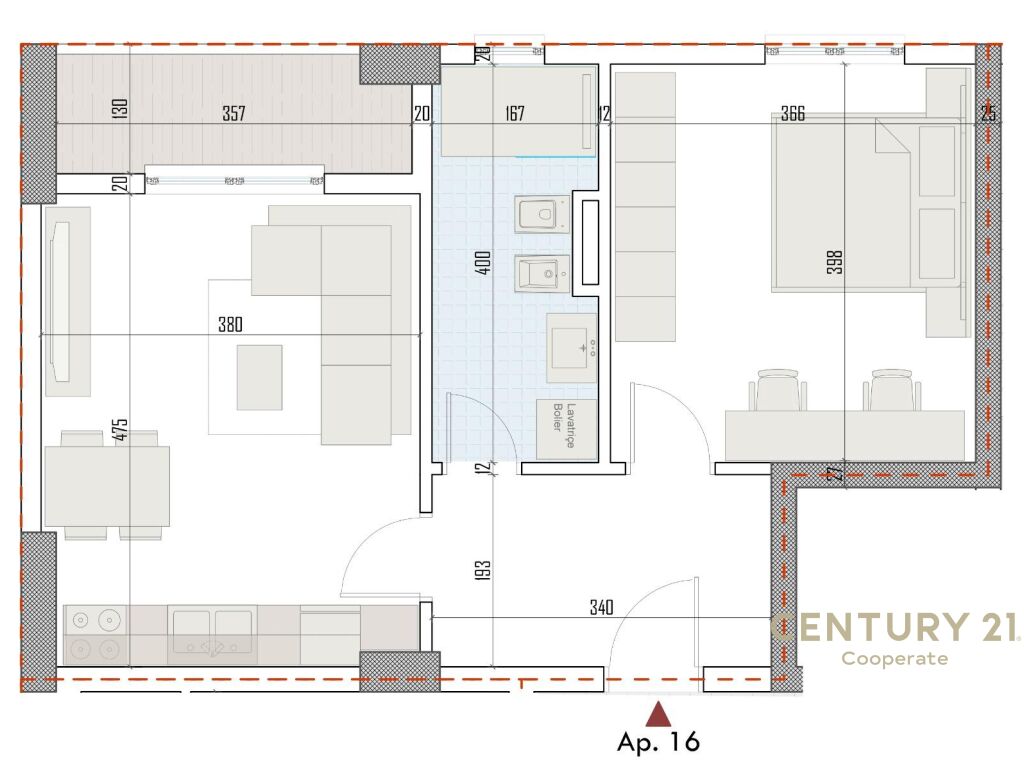 EKSKLUZIVE! SHESIM APARTAMENT 1+1 TE RINGSIDE RESIDENCES, PRANË BULEVARDIT TË RI NË PASKUQAN.