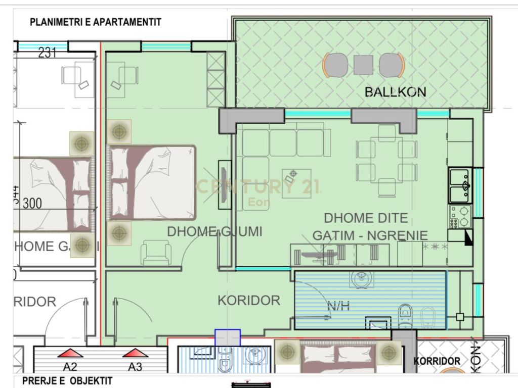 SHITET APARTAMENT 1+1 NE GOLEM, NDERTIM I RI!