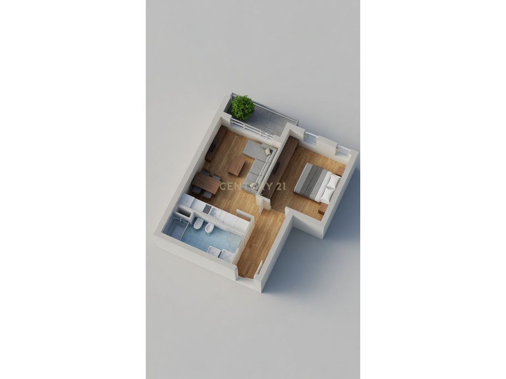 ISH FUSHA E AVIACIONIT, SHESIM APARTAMENT 1+1+POST PARKIMI