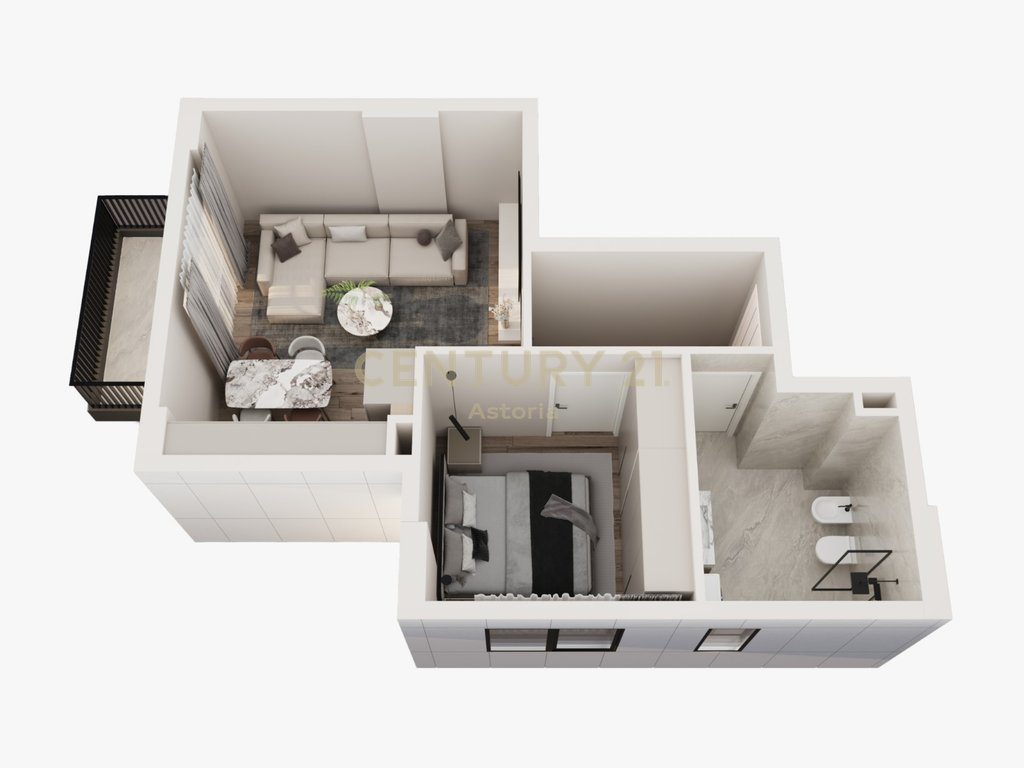 Shesim apartament 1+1 në rezidencën Phoenix – Yzberish