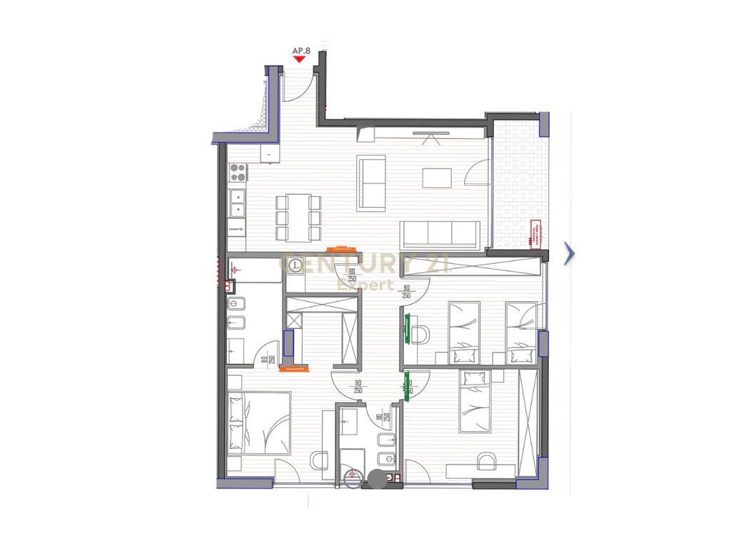 Shitet apartament luksoz Liqeni i Thate