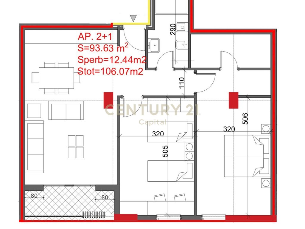 Apartament 2+1 Për Shitje te Burgu i Grave, Ali Demi!