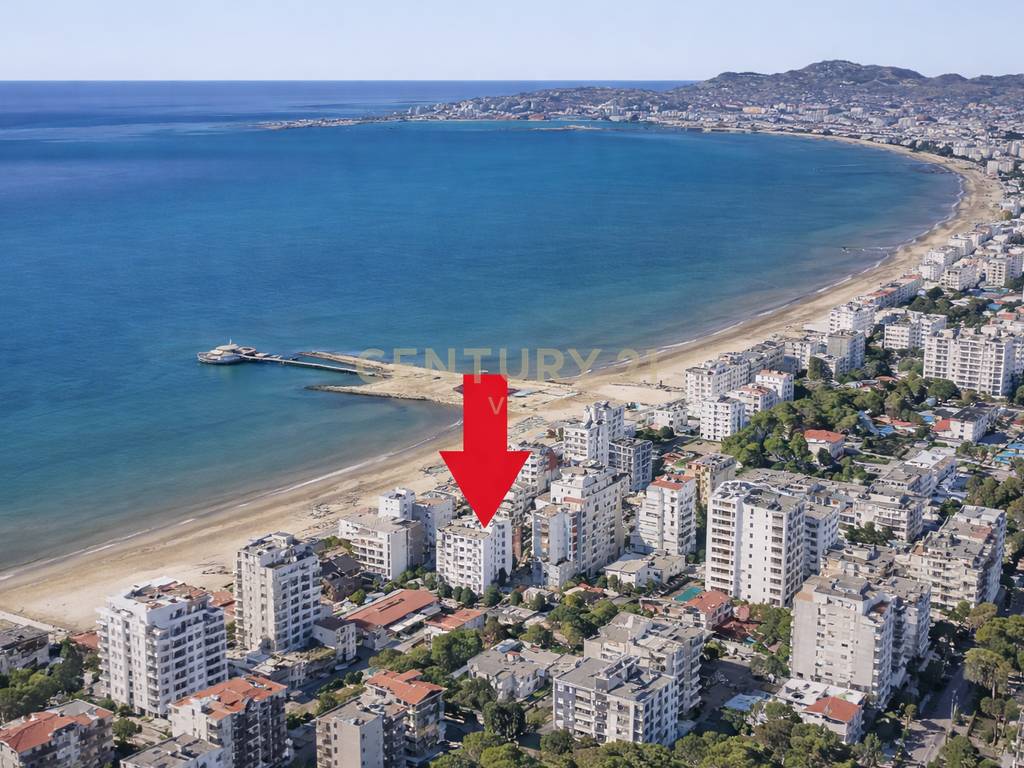 Apartament 1+1  me Qira në Iliria, Vija e Dytë me Pamje nga Deti !