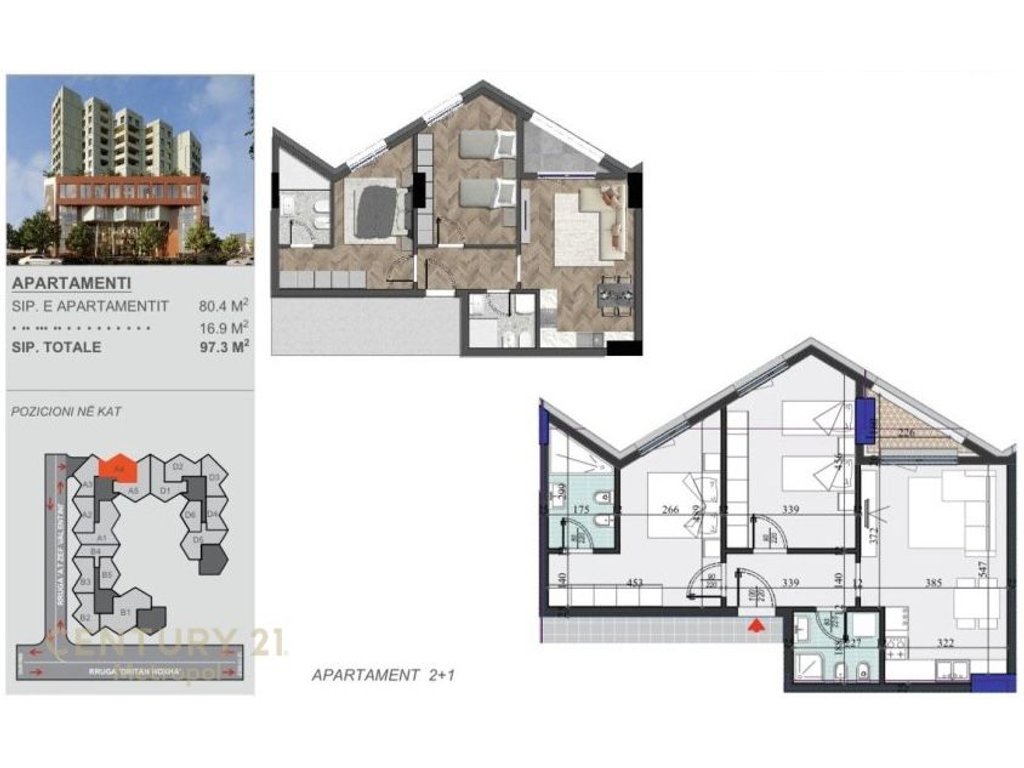 Shes apartament 2+1+2 tek Colonnade Residence