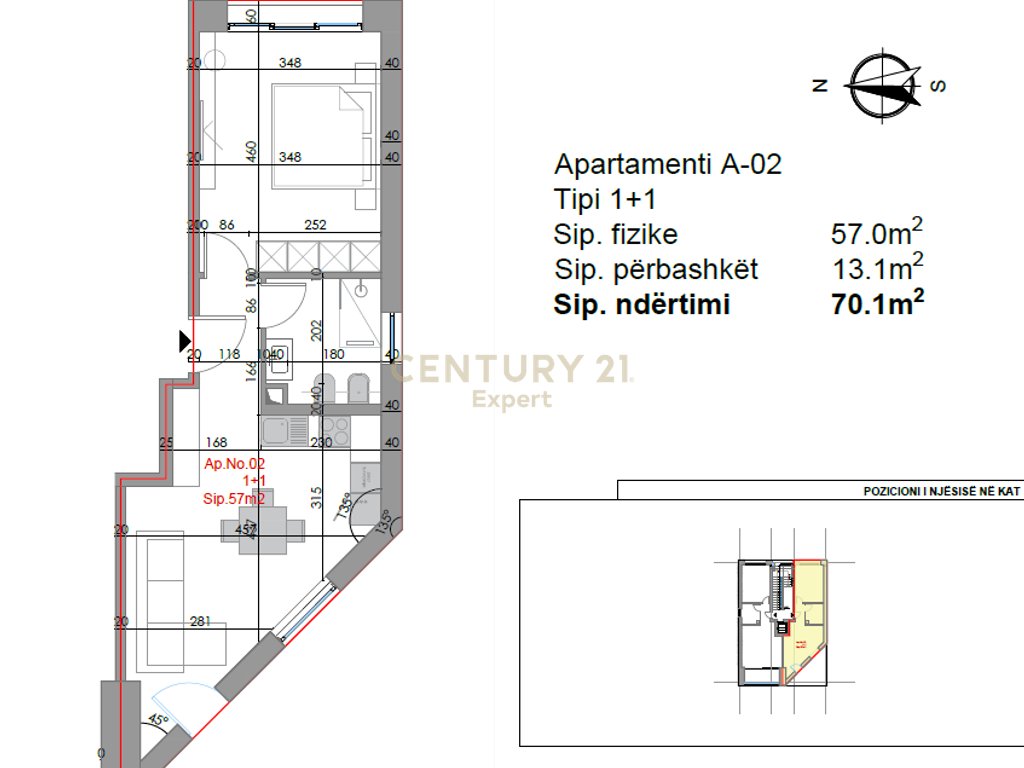 APARTAMENTE 1+1 PER SHITJE, GJIRI I LALZIT !!