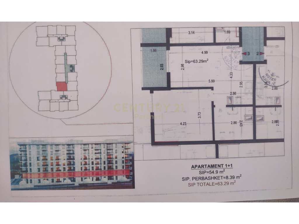 SHITET APARTAMENT 1+1 150M LARG DETIT