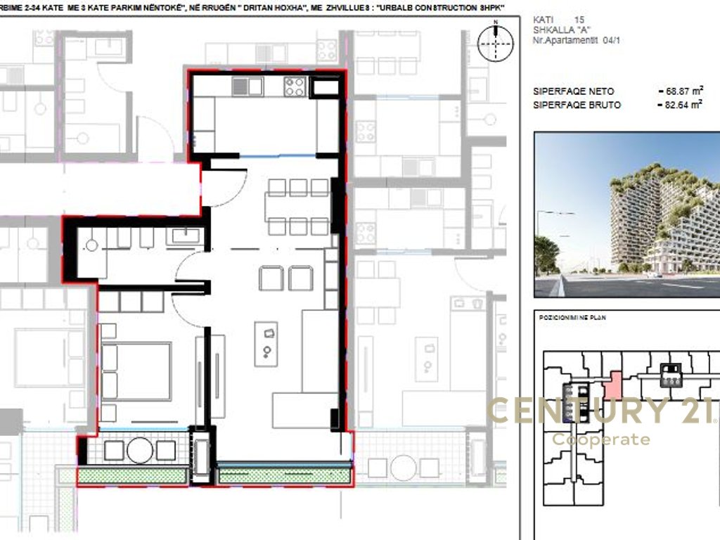 SHESIM APARTAMENT 1+1 TEK "LION RESIDENCE 2"!