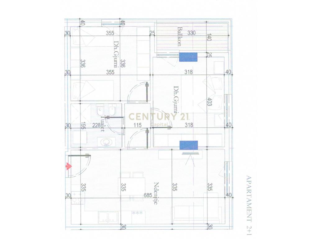 Shesim apartament 2+1+P tek Tirana Entry!