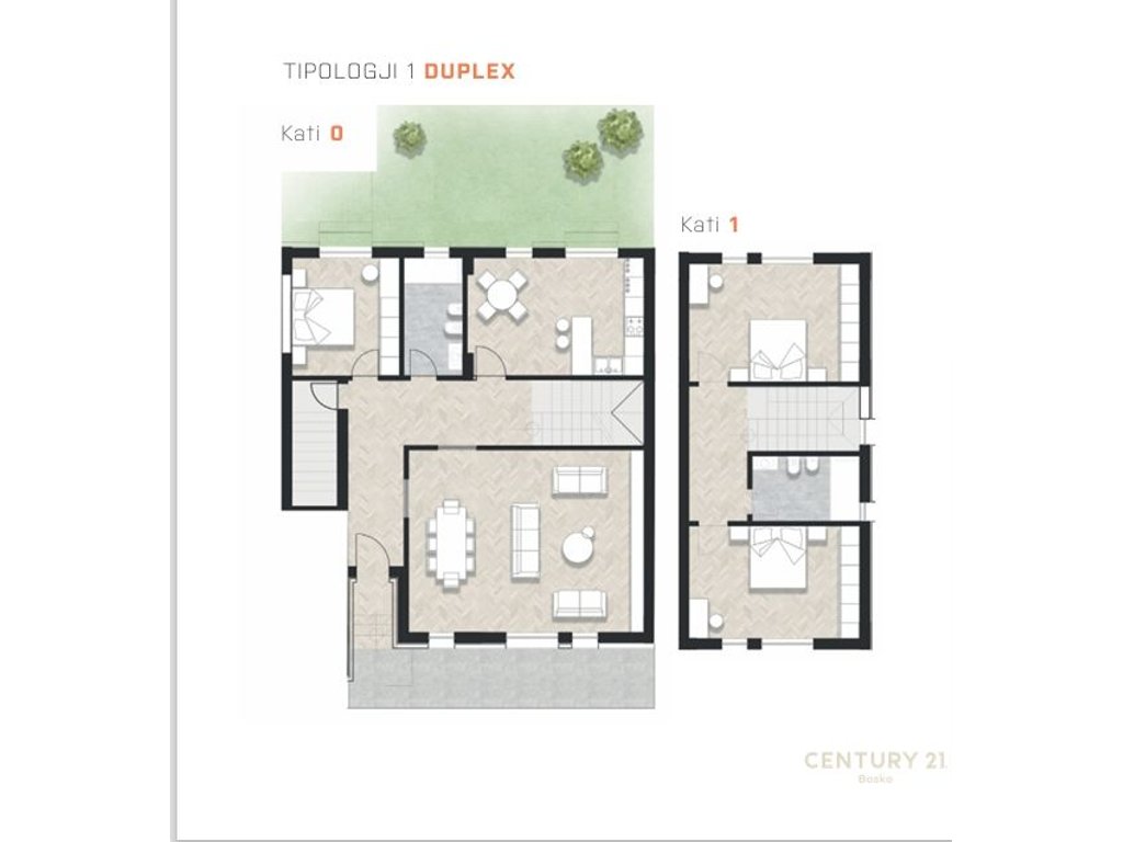 Duplex Modern në Rezidencën Piccadilly