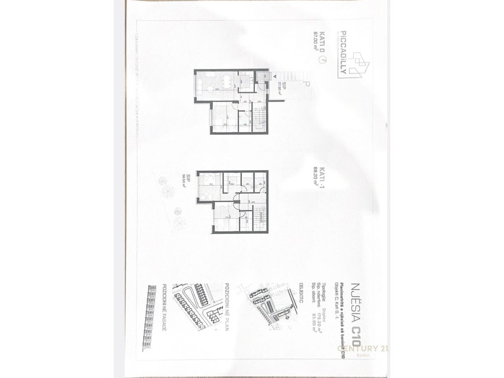 Duplex Modern në Rezidencën Piccadilly