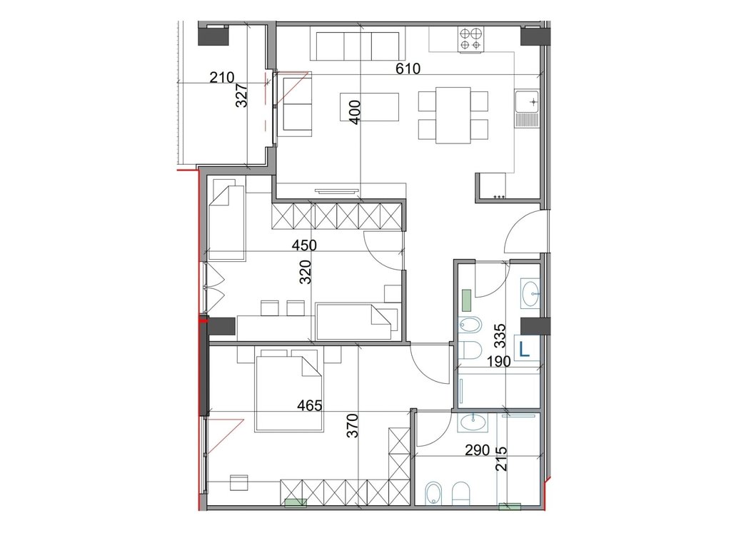 Shitet Apartament 2+1+2 te Kompleksi Aura ne Rr. Dritan Hoxha