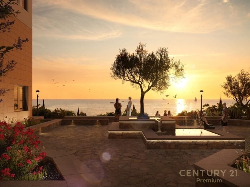 Shitet apartament 2+1 me oborr privat në resortin më të ri në Rivierën Shqiptare  Square Village, Santorini 2!