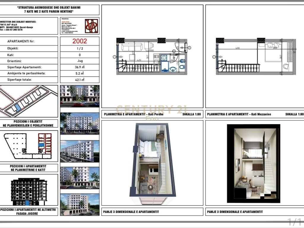 SHITET LOFT NE ZONEN E QERRETIT "BLUE HORIZON" RESIDENCE !
