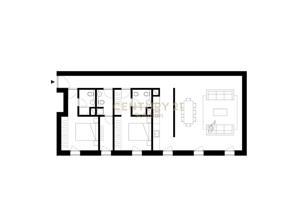 SHITET APARTAMENT 2+1+2 NE REZIDENCEN By Long Hill !!!