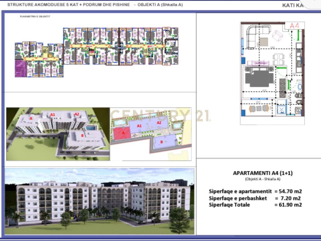 FILLUAN SHITJET! APARTAMENT 1+1 NE REZIDENCEN ME TE RE NE GOLEM  !
