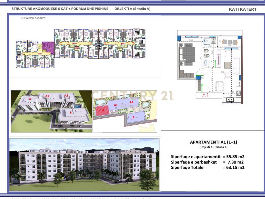 FILLUAN SHITJET! APARTAMENT 1+1 NE REZIDENCEN ME TE RE NE GOLEM  !