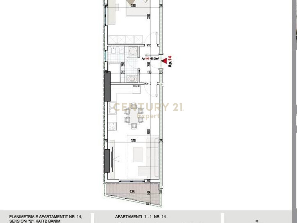 SHITET APARTAMENT 1+1 NE PASKUQAN, PRANE UNAZES SE MADHE