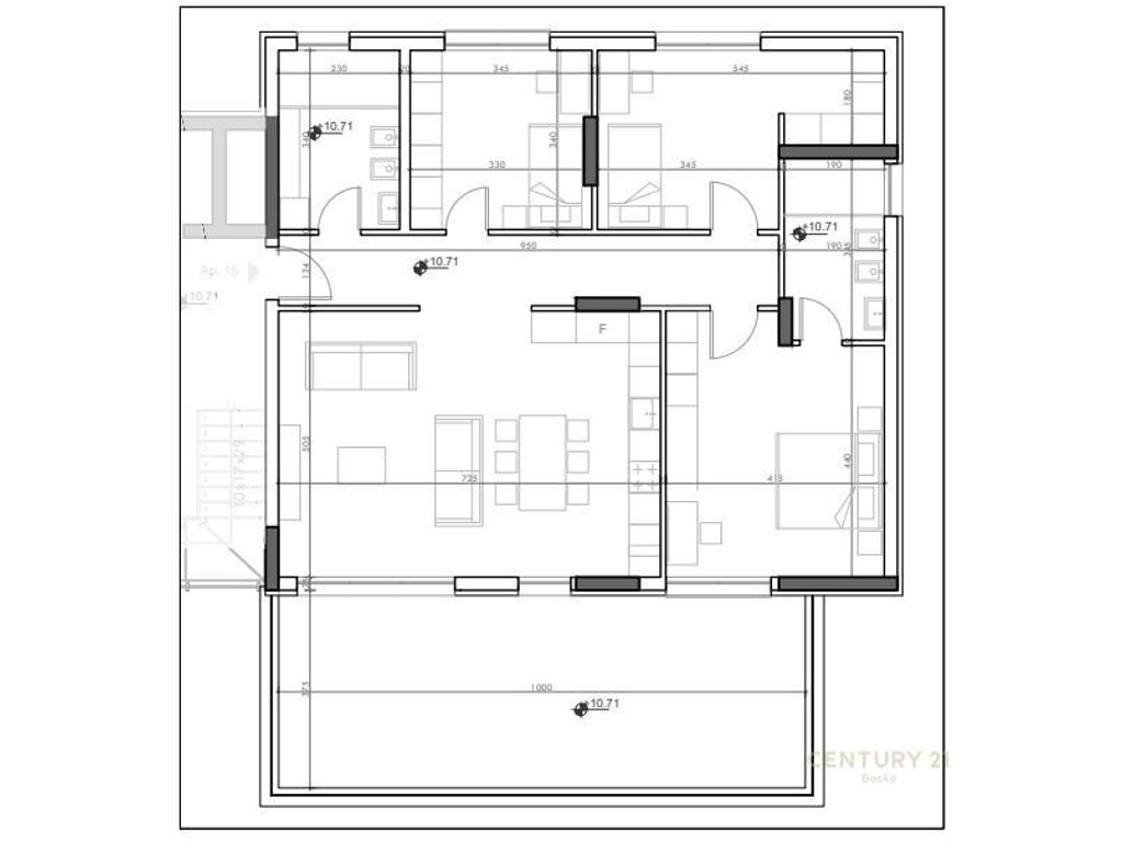 SHITET APARTAMENT 3+1+2+VERANDE, BLIN RESIDENCE, FARKE !