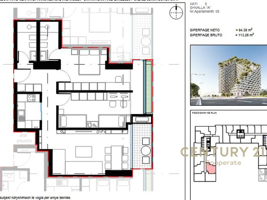 SHESIM APARTAMENT 2+1+2 TE "LION RESIDENCE 2"