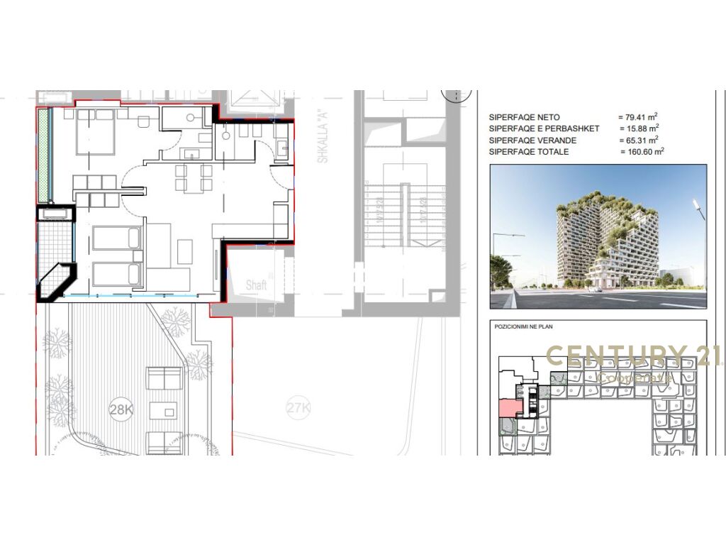SHESIM APARTAMENT 2+1+2 TE "LION REZIDENCES 2"