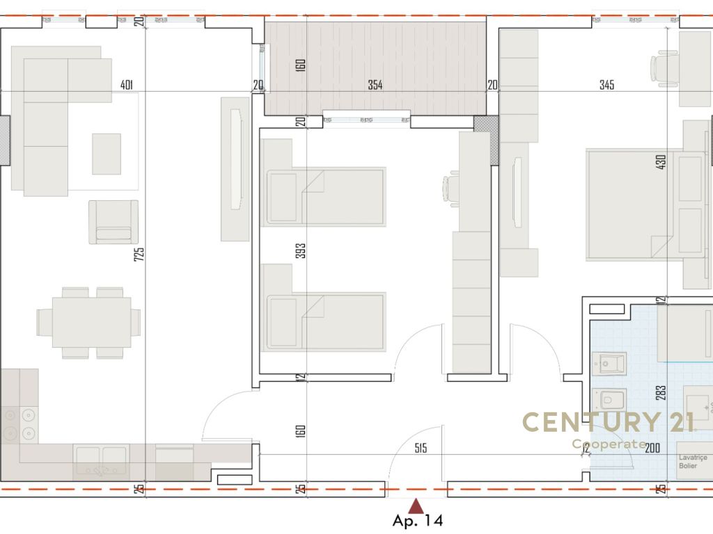 EKSKLUZIVE! SHESIM APARTAMENT 2+1 TE RINGSIDE RESIDENCES, PRANË BULEVARDIT TË RI NË PASKUQAN