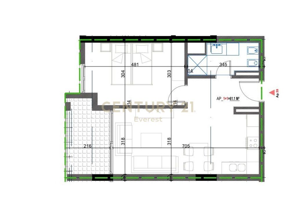 ORIKUM, SHESIM APARTAMENT 1+1